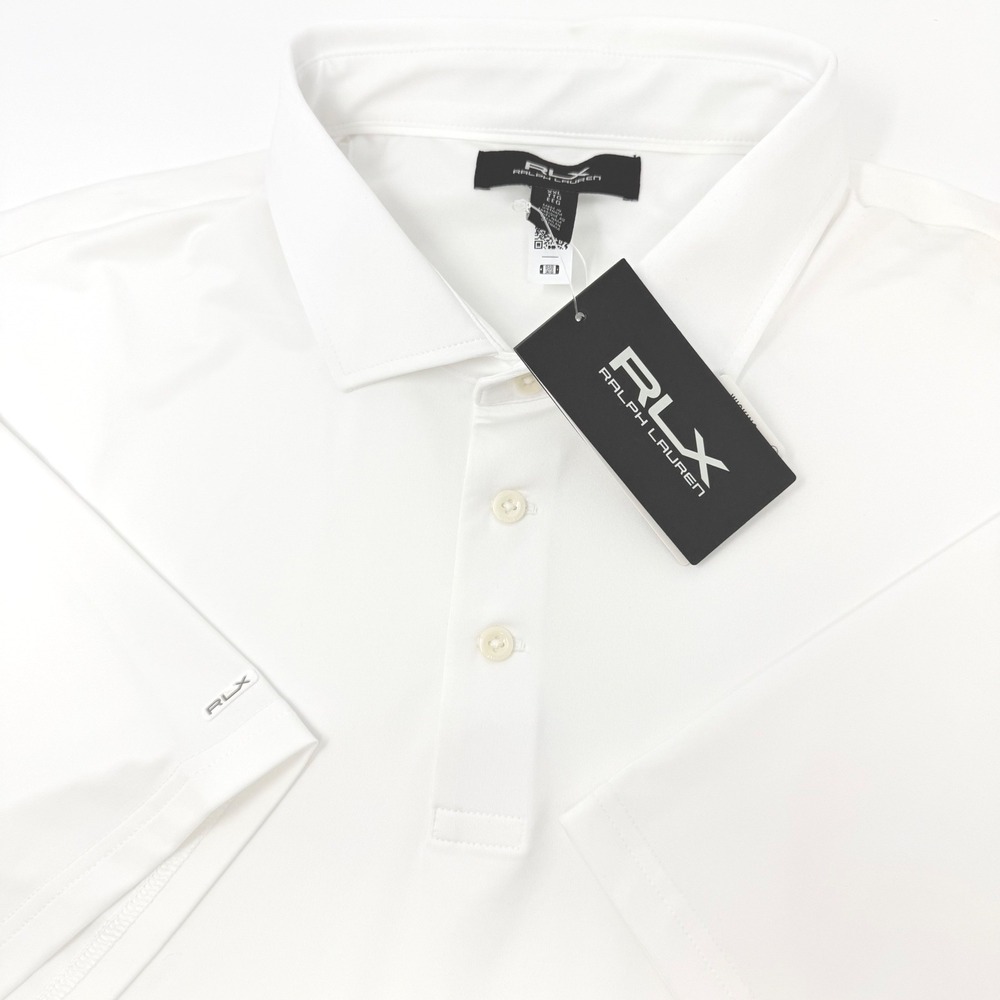 RLX Ralph Lauren Mens XXL White Performance Golf Polo Shirt 785964031003 NEW